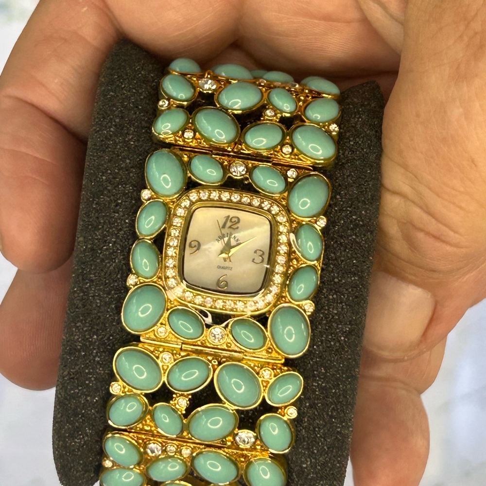 Adrienne Aqua and Gold Bracelet - Picture 4 of 6